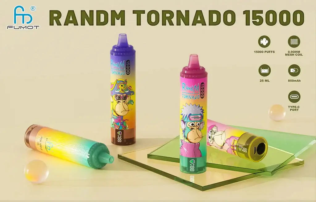 Fumot Tornado 15000 Puffs Vape Descartável